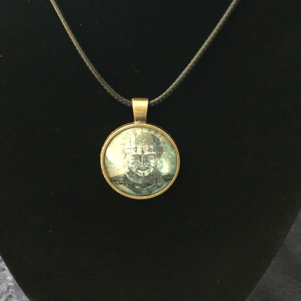 Hellraiser inspired charm and necklace